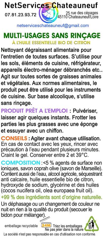 Description du produit détaillée : Multi-Usages sans Rinçage